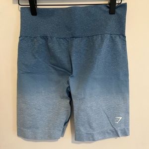 Gymshark Adapt Ombre Seamless Shorts - Light Blue Marl/Light Blue